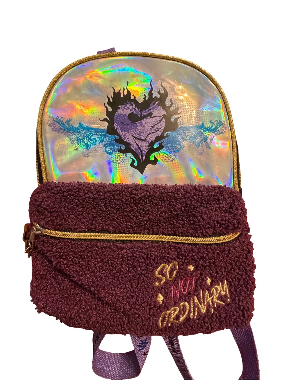 Bioworld Holographic Descendants mini backpack.